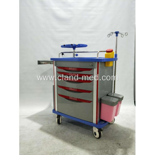 ABS Hospital Medical Emergency Trolley For Sales